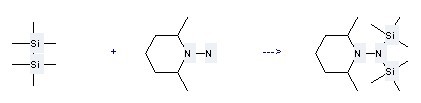 1-Piperidinamine,2,6-dimethyl- can be used to produce 1-bis(trimethylsilyl)amino-2,6-dimethylpiperidine at the ambient temperature.